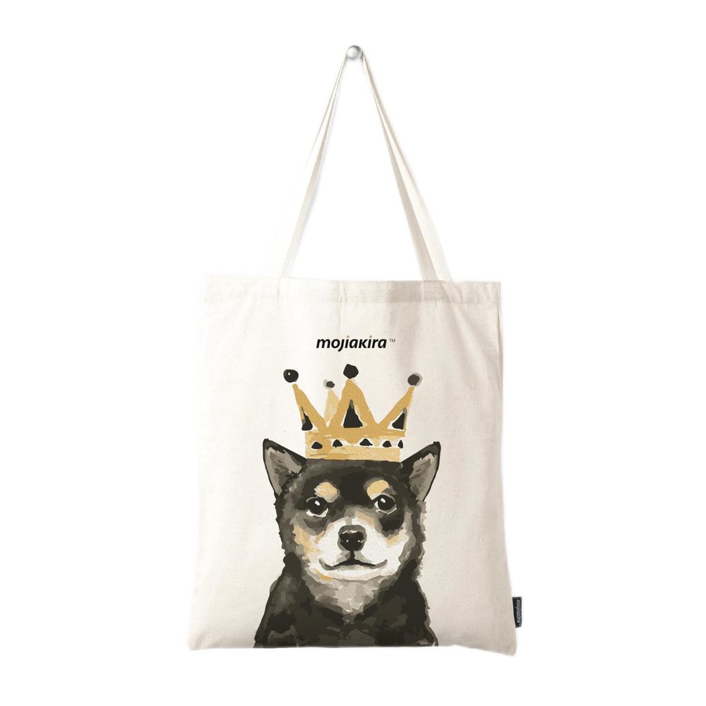 The Shiba Inu Little Princes Tote Bag - Cute Black Shiba Inu Wearing Twin :|